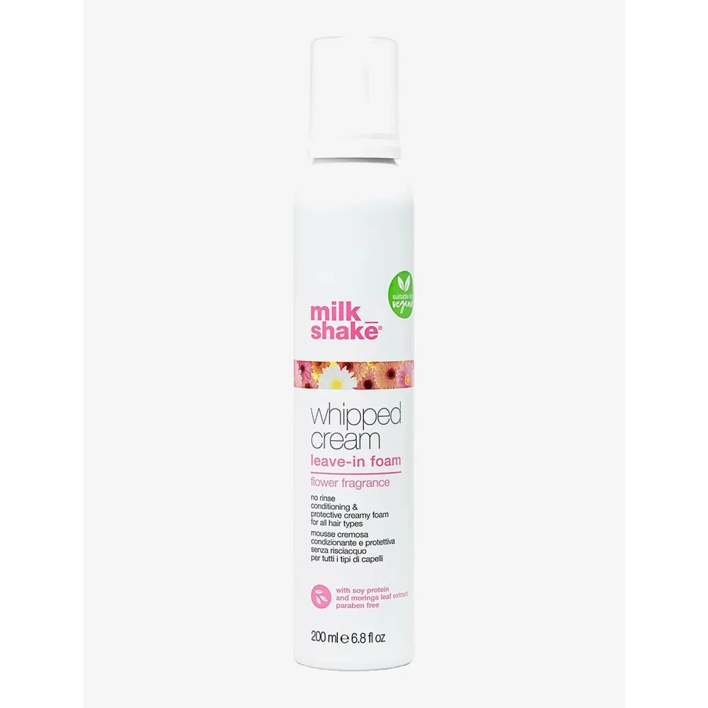 Balsam-Spumă Hidratantă Fără Clătire Pentru Păr Vopsit Milk Shake Whipped Cream Flower Fragrance 200ml - Păr