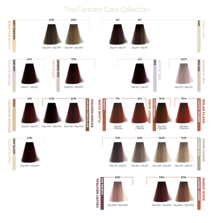 ETB Hair Professional – Catalog Culori pentru Vopsea Fără Amoniac, 70 de Nuanțe