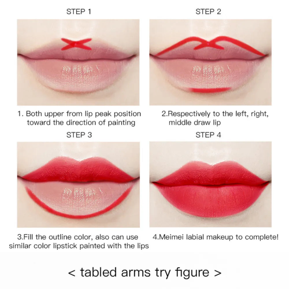 Creion De Buze Cu Textură Cremoasă și Aplicare Uniformă Pudaier - Make-up