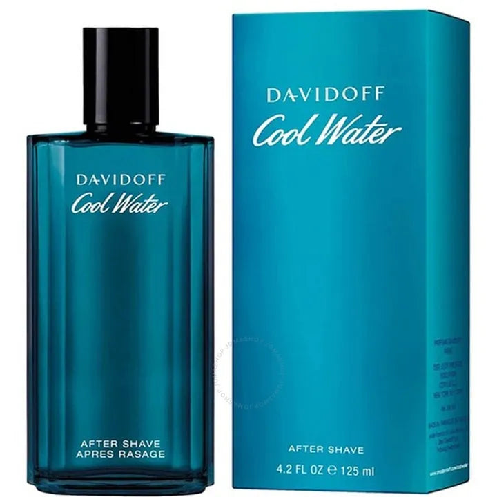 Davidoff Cool Water After Shave 125ml – Lotiune Răcoritoare pentru După Ras cu Note Marine și Lemnoase - Bărbați