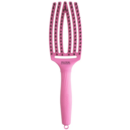 Display Cu 8 Perii Curbate Olivia Garden Fingerbrush Boar&Nylon ThinkPink 2024 - Păr