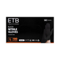 ETB Disposable Mănuși Nitril Negru L 100 buc