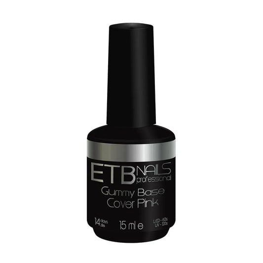 ETB Nails Lac de baza elastic Pink cover 15ml