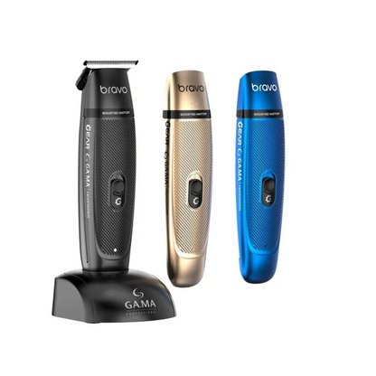 GA.MA Bravo Gear Booster Mașină de Contur Profesional – Motor 9000 rpm Lamă DLC T-Blade USB 60 min Autonomie Carcase