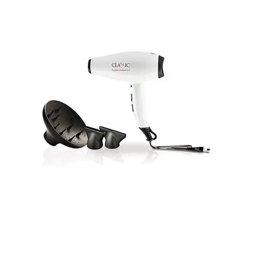 GA.MA Classic – Uscător de Păr Profesional 2200W cu Motor AC Italian Design Ergonomic și Uscare Rapidă - ALB - Aparatură