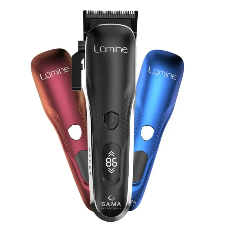 GA.MA Lumine Hyper Digital Mașină de Tuns Profesională – Motor Brushless Lame DLC 2 Viteze Autonomie 180 min Afișaj