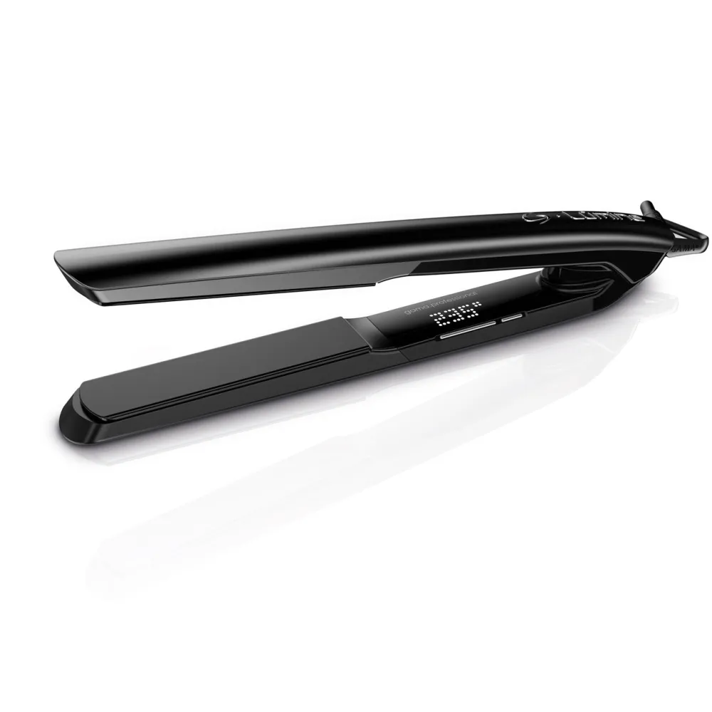 GA.MA Lumine PI5010 Placă de Întins Părul cu Tehnologie Plasma și Plăci Black Titanium – Profesională Rapidă pentru Păr