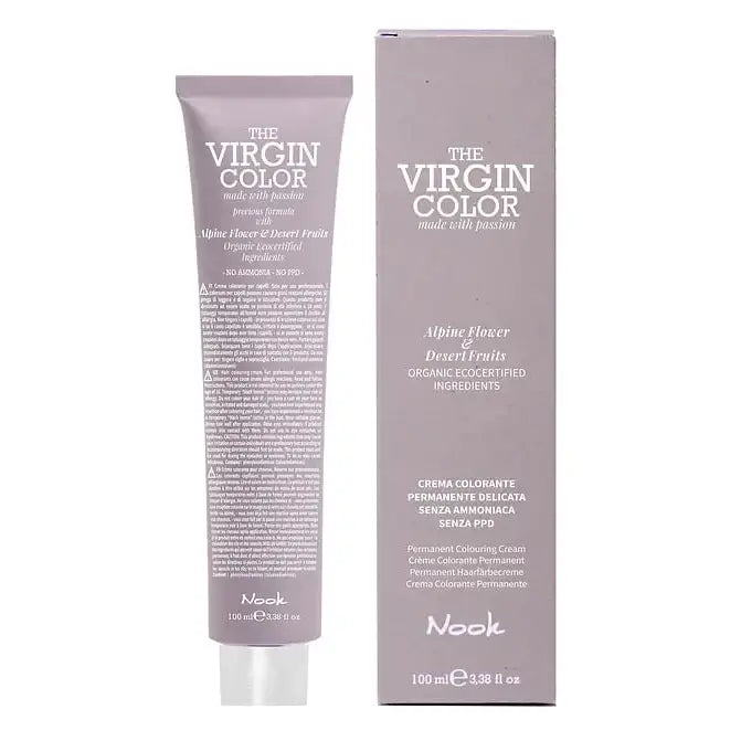 Nook Virgin Color Vopsea de Păr Permanentă 100ml Acoperire 100% și Culoare Intensă