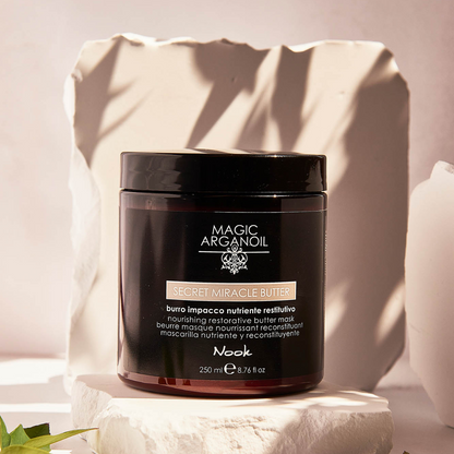 Mască Restructurantă Pentru Păr Degradat Nook Magic Arganoil Secret Cu Unt De Argan