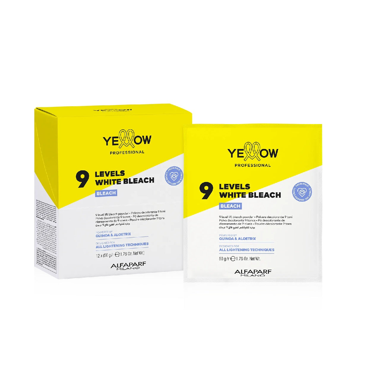 Yellow Bleach Decolorant Profesional 9 Niveluri 12x50g