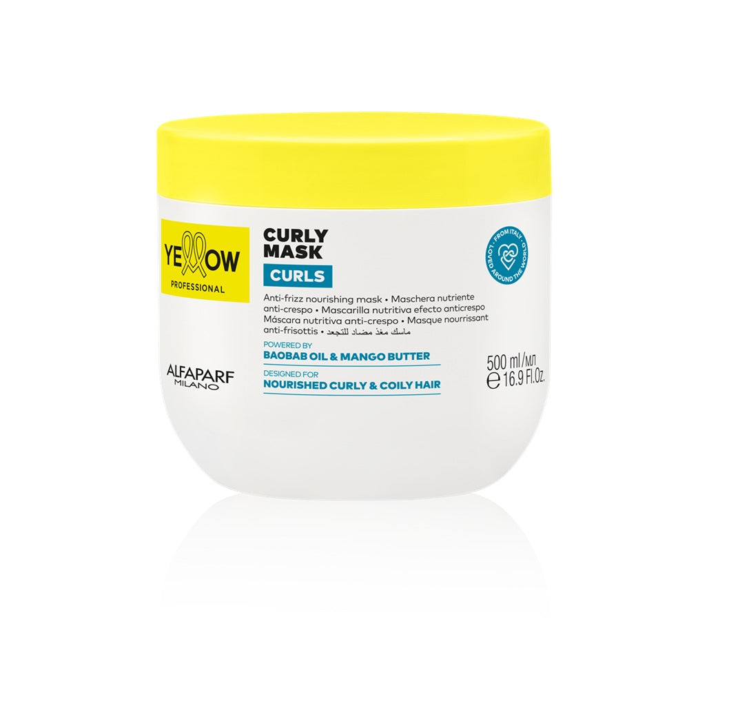 Yellow Curls Mască Hrănitoare Anti-Frizz pentru Bucle 500ml