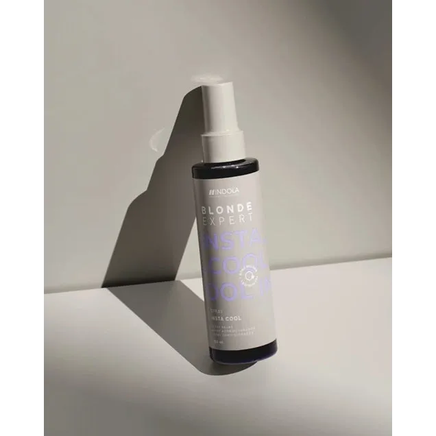Indola Blonde Expert InstaCool Spray 150ml – Magie Violetă pentru Blondul Tău! Nuanțe Reci Păr Strălucitor Efect