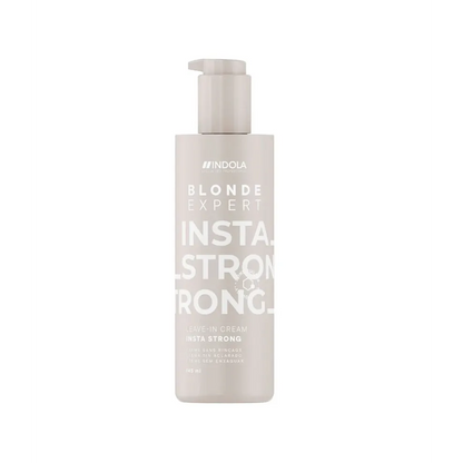 Indola Blonde Expert InstaStrong Leave-In Cream 145ml – Cremă fără clătire cu tehnologie Bond protecție termică și