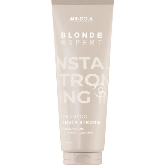 Indola Blonde Expert InstaStrong Șampon – Puterea Blondului Sănătos și Strălucitor - 250 ml - Păr
