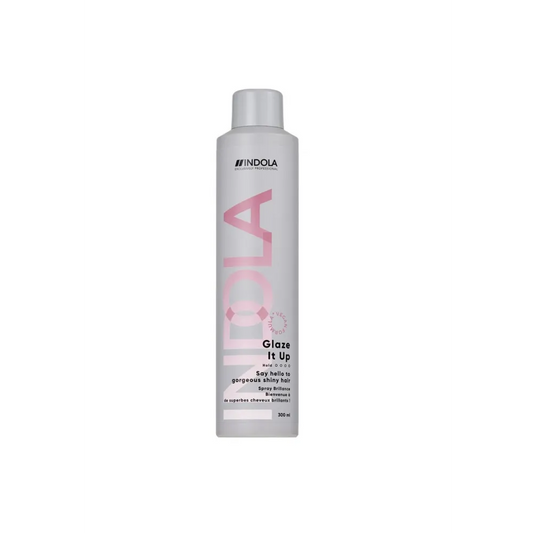 Indola Glaze It Up Shine Spray 300ml – Spray Profesional pentru Strălucire Instantă Protecție Termică și Anti-Frizz