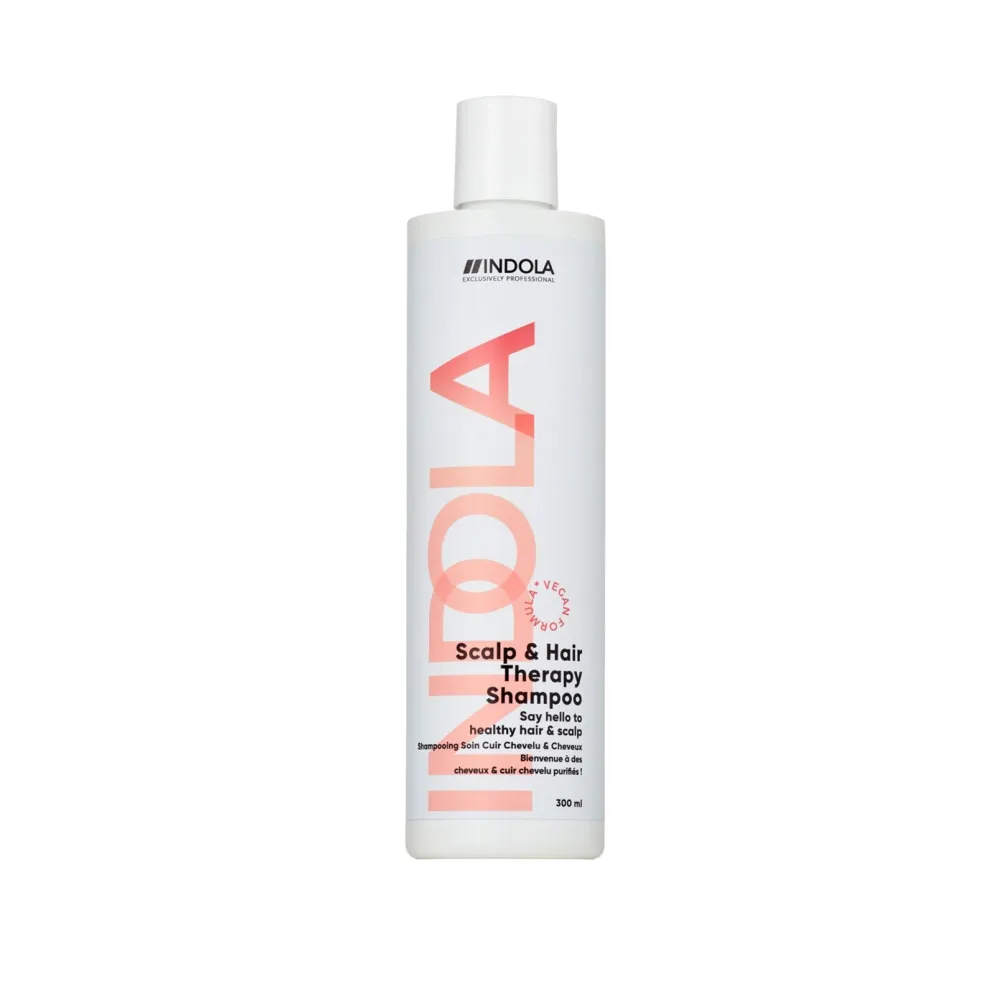 Indola Scalp & Hair Therapy – Șampon Profesional Vegan pentru Scalp Sensibil și Păr Slăbit cu Keratină Vegetală și