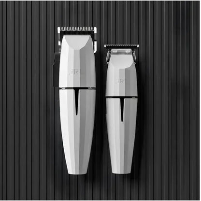 JRL Fresh Fade White Ghost Combo – SET de Mașină de Tuns 2020C și Trimmer 2020T Onyx cu Tehnologie Cool Blade