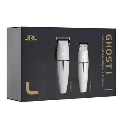 JRL Fresh Fade White Ghost Combo – SET de Mașină de Tuns 2020C și Trimmer 2020T Onyx cu Tehnologie Cool Blade
