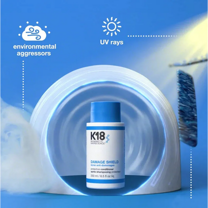 K18 Damage Shield Conditioner 250ml – Balsam protector anti-UV & anti-deteriorare cu K18PEPTIDE™ pentru păr rezistent