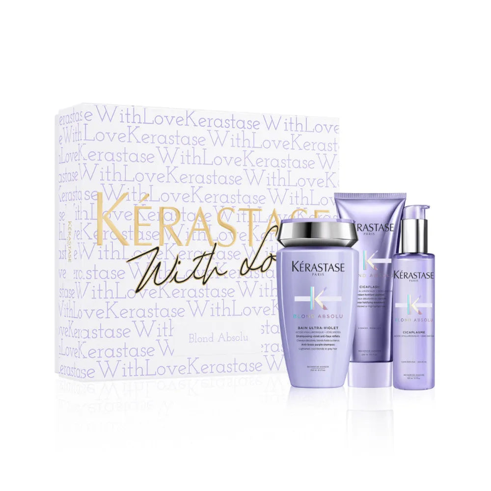 Kerastase Blond Absolu Set Cadou Trio 2022 (Sampon 250ml+Tratament 250ml+Serum 150ml)