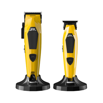 JRL Diamante – Set Profesional Mașină de Tuns 2025C + Trimmer 2025T, Galben