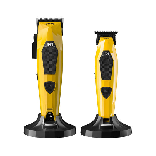 JRL Diamante – Set Profesional Mașină de Tuns 2025C + Trimmer 2025T, Galben
