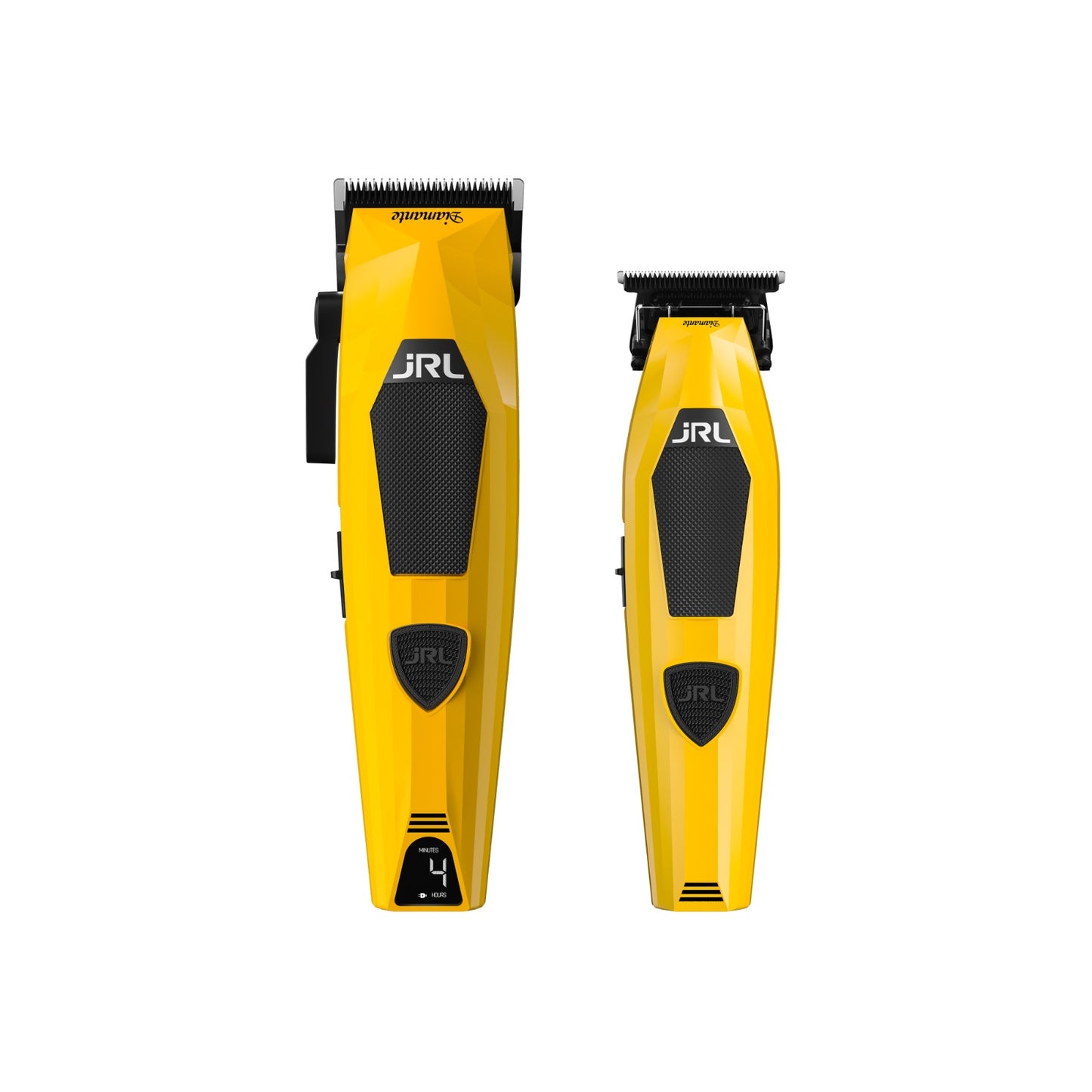 JRL Diamante – Set Profesional Mașină de Tuns 2025C + Trimmer 2025T, Galben