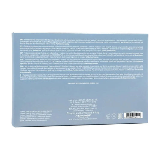 Loțiune Pentru Creșterea Densității Părului Alfaparf Milano Semi Di Lino Thickening Lotion 6x13ml - Păr