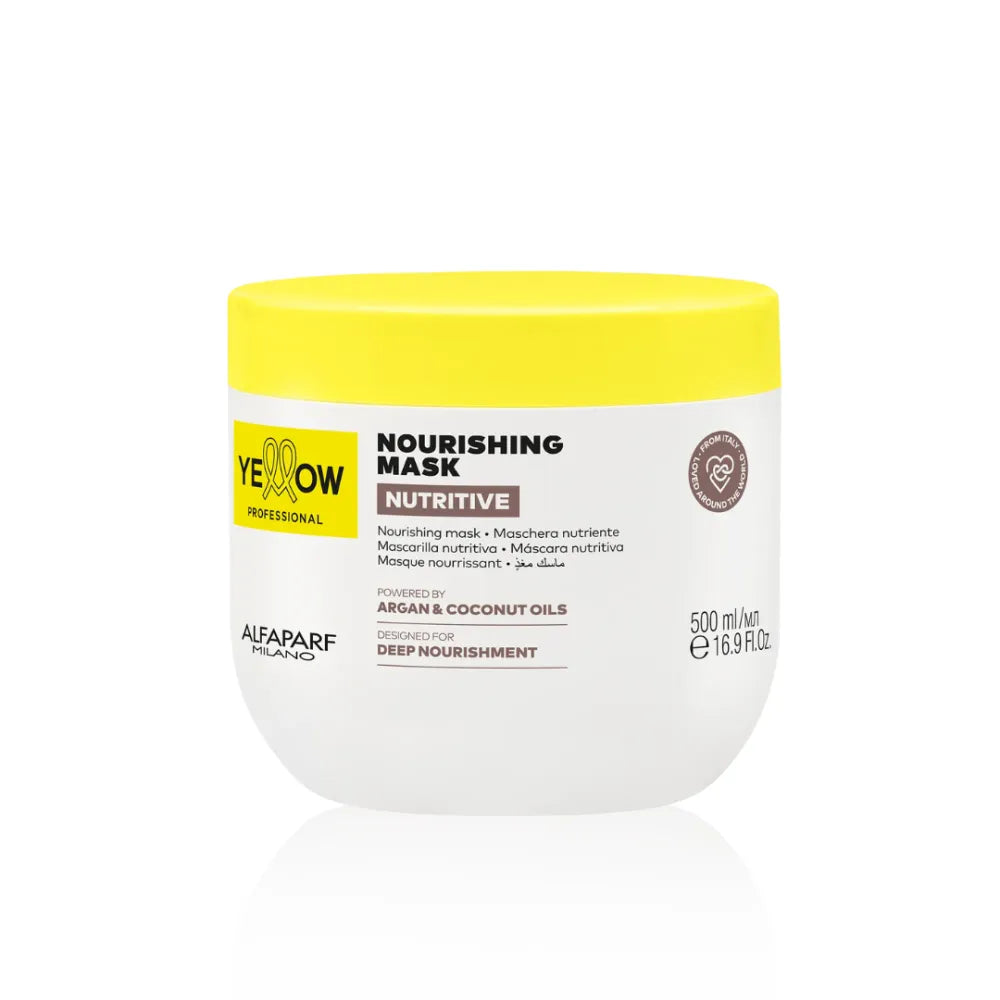 Mască Hrănitoare pentru Păr Uscat Yellow Nourishing Mask cu Textură Bogată și Rezultat Strălucitor - 500ml - Păr