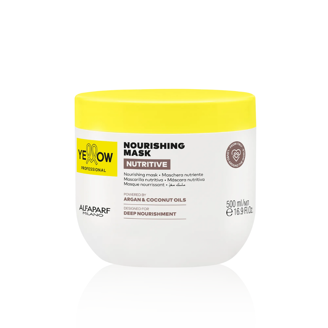 Mască Hrănitoare pentru Păr Uscat Yellow Nourishing Mask cu Textură Bogată și Rezultat Strălucitor - 500ml - Păr