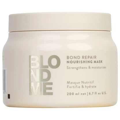 Mască Hrănitoare Schwarzkopf BLONDME Bond Repair – Nutriție Intensă & Reparare pentru Părul Blond Fragil - 200 ml - Păr