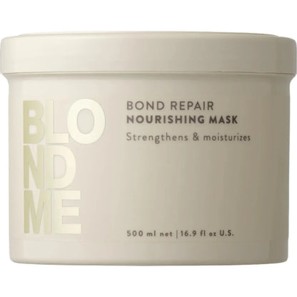 Mască Hrănitoare Schwarzkopf BLONDME Bond Repair – Nutriție Intensă & Reparare pentru Părul Blond Fragil - 500 ml - Păr