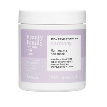 Mască Organică Pentru Hidratarea Părului Tern Și Lipsit De Strălucire Nook Beauty Family Harmony Illuminating Hair Mask