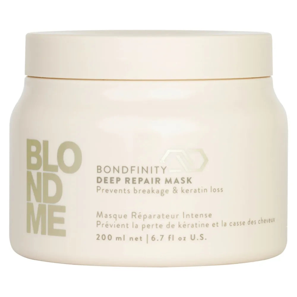 Mască Reparatorare Intensivă Schwarzkopf BLONDME Bondfinity Deep Repair – Reconstrucție Permanentă pentru Păr Blond