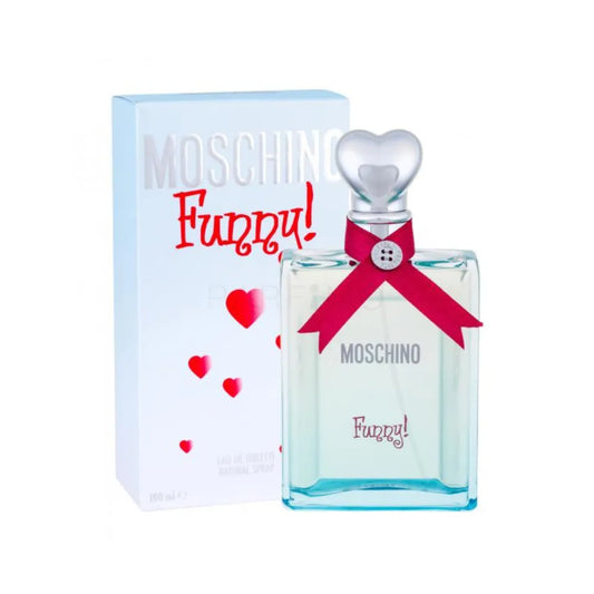 Moschino Funny! Eau de Toilette pentru Femei 100ml – Parfum Proaspăt și Jucăuș cu Note de Coacăze Roșii Iasomie și
