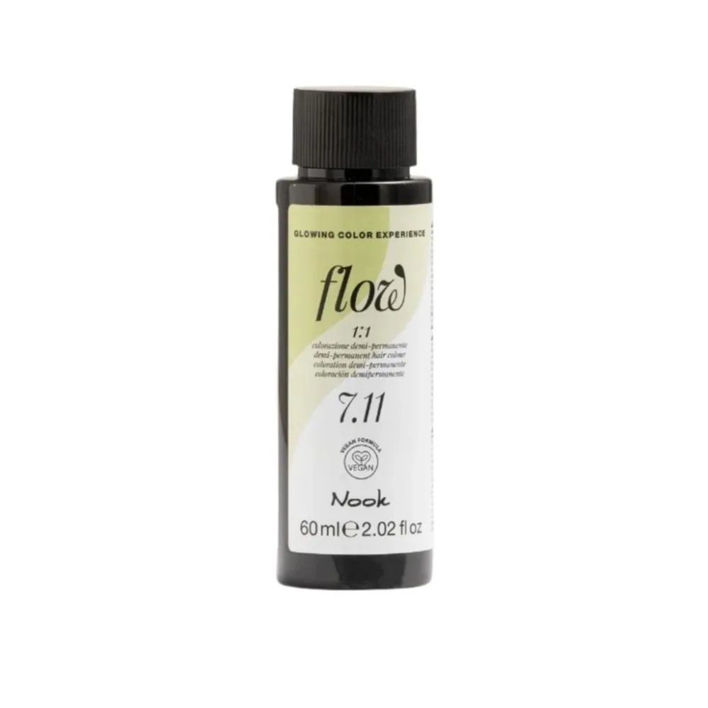 Nook Flow Vopsea-Ulei de Păr Colorant Demi-Permanent Vegan fără Amoniac 60ml - Strălucire Intensă Fără Compromisuri