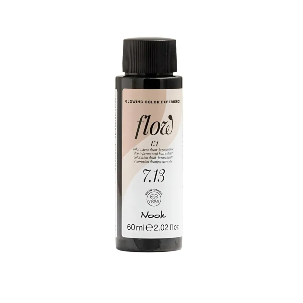 Nook Flow Vopsea-Ulei de Păr Colorant Demi-Permanent Vegan fără Amoniac 60ml - Strălucire Intensă Fără Compromisuri
