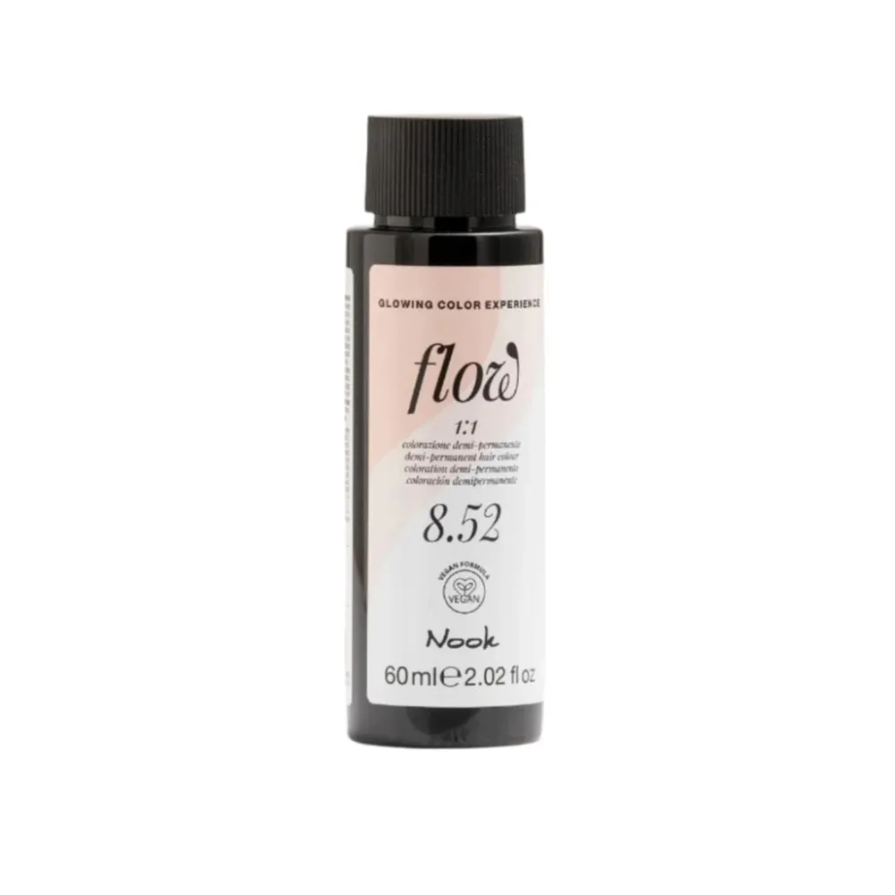 Nook Flow Vopsea-Ulei de Păr Colorant Demi-Permanent Vegan fără Amoniac 60ml - Strălucire Intensă Fără Compromisuri
