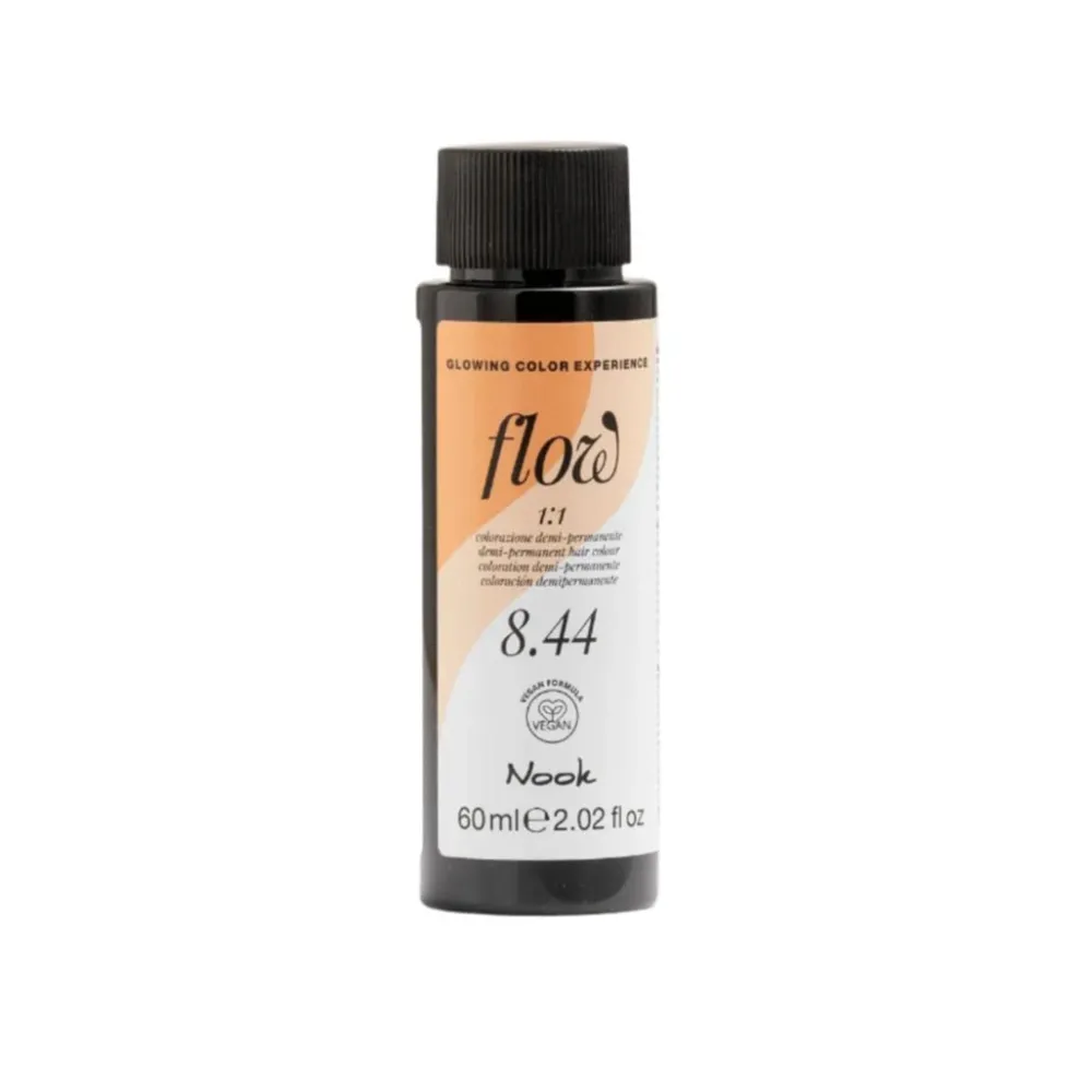 Nook Flow Vopsea-Ulei de Păr Colorant Demi-Permanent Vegan fără Amoniac 60ml - Strălucire Intensă Fără Compromisuri