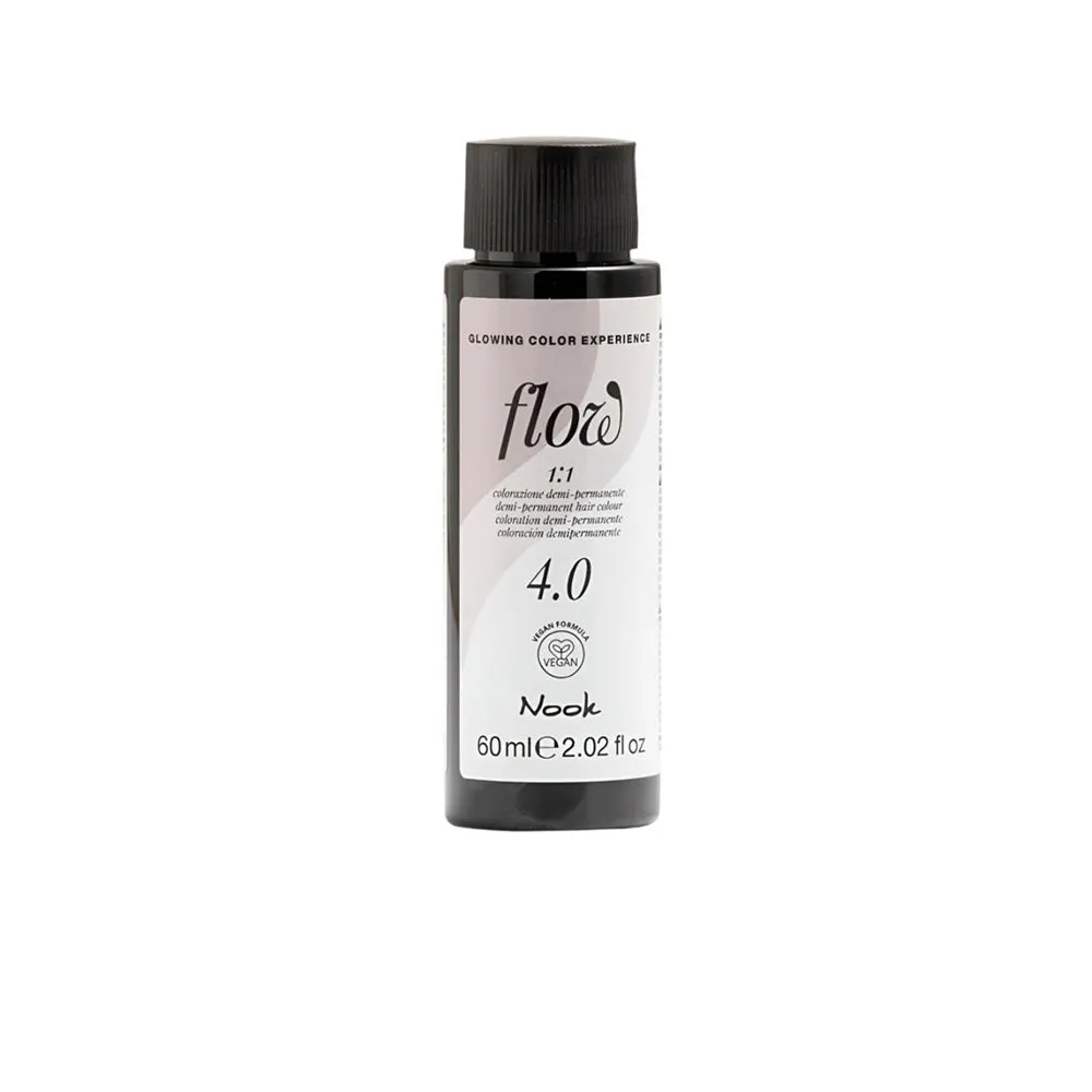 Nook Flow Vopsea-Ulei de Păr Colorant Demi-Permanent Vegan fără Amoniac 60ml - Strălucire Intensă Fără Compromisuri