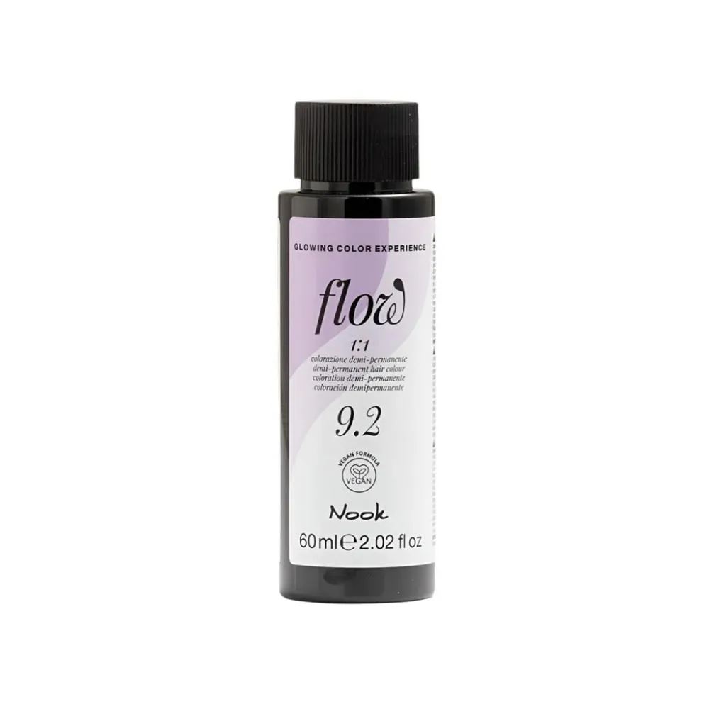 Nook Flow Vopsea-Ulei de Păr Colorant Demi-Permanent Vegan fără Amoniac 60ml - Strălucire Intensă Fără Compromisuri