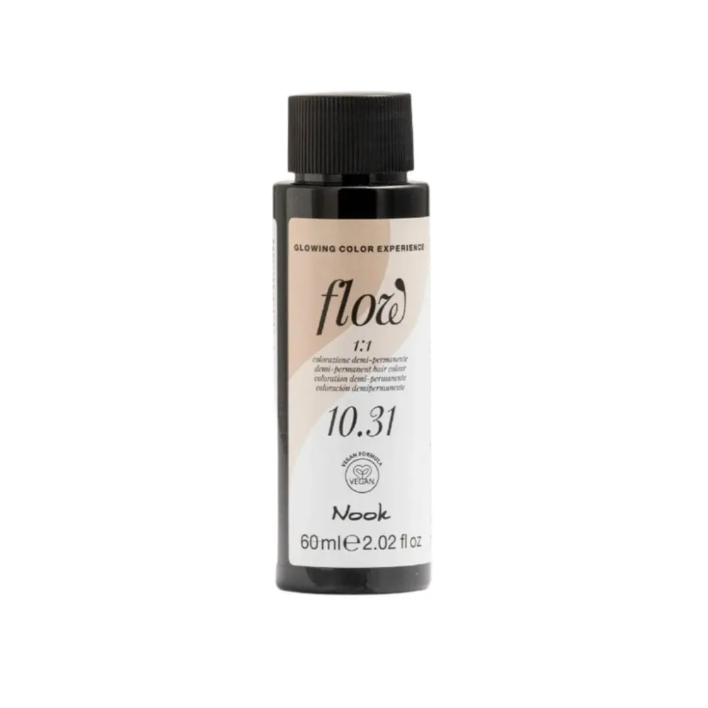 Nook Flow Vopsea-Ulei de Păr Colorant Demi-Permanent Vegan fără Amoniac 60ml - Strălucire Intensă Fără Compromisuri