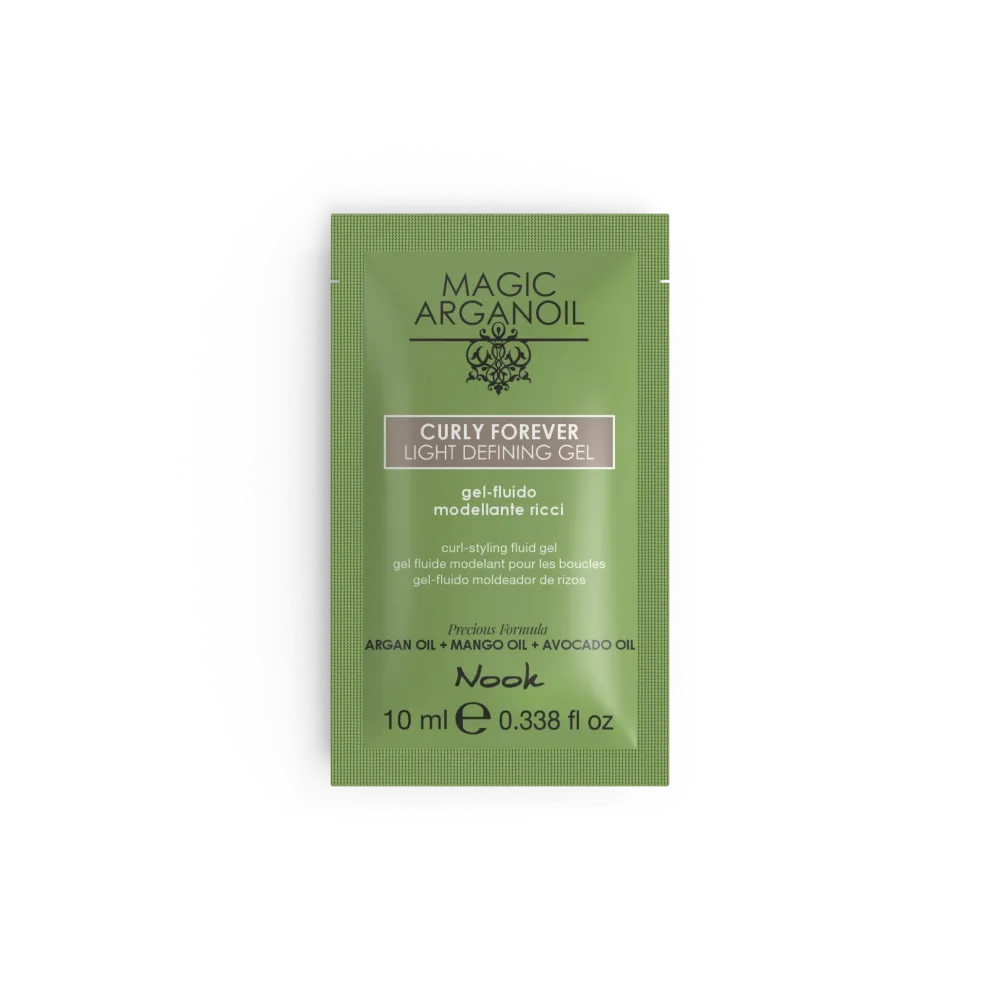 Nook Magic ArganOil Curly Forever Light Defining-Gel de Definire Ușoară pentru Bucle Mostră 10ml - Păr