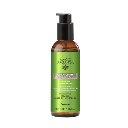 Nook Magic ArganOil Curly Forever Light Defining-Gel de Definire Ușoară pentru Bucle200ml - Păr