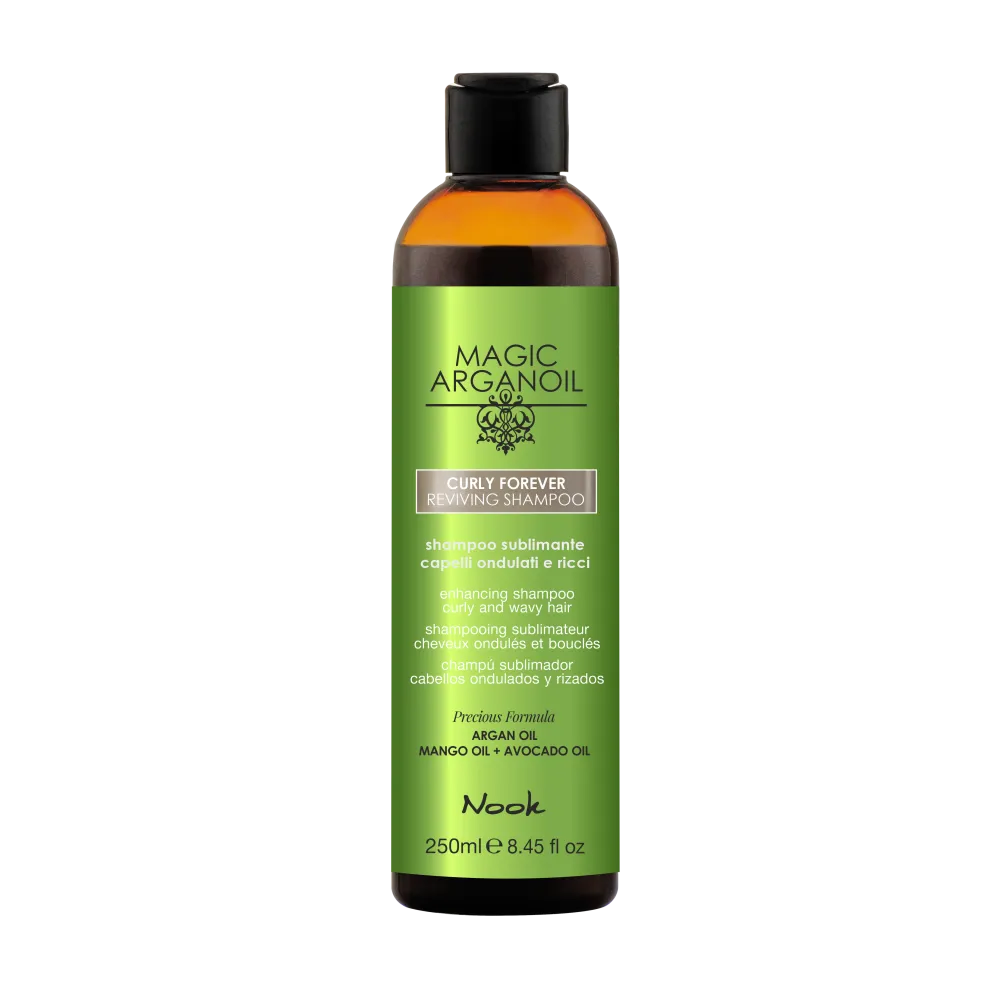 Nook Magic ArganOil Curly Forever– Șampon Revigorant pentru Păr Creț și Ondulat - 250 ml - Păr