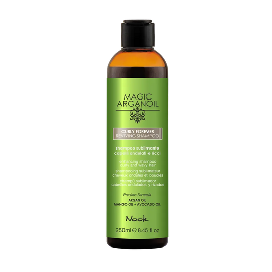 Nook Magic ArganOil Curly Forever– Șampon Revigorant pentru Păr Creț și Ondulat - 250 ml - Păr