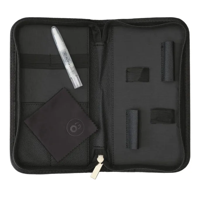 Olivia Garden Black Standard Pouch – Husă Profesională pentru Foarfeci cu 3 Compartimente Protecție Maximală și Design