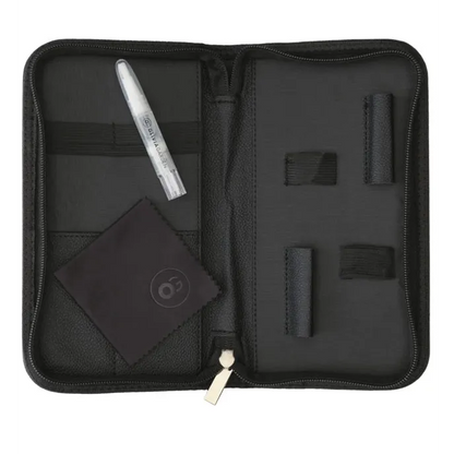 Olivia Garden Black Standard Pouch – Husă Profesională pentru Foarfeci cu 3 Compartimente Protecție Maximală și Design