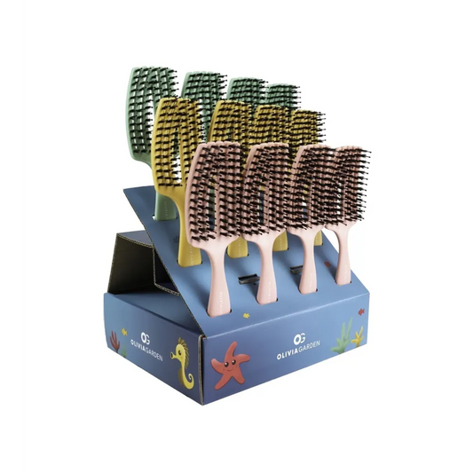 Olivia Garden Display Cu 12buc Perii Fingerbrush Mini Pentru Copii