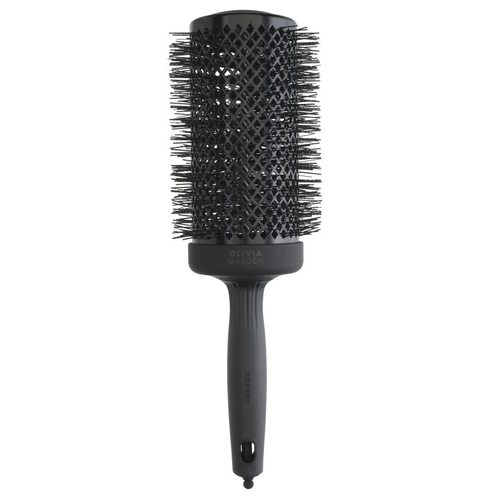 Olivia Garden Expert Blowout Black Label 65 – Perie Profesională Extra-Long cu Peri Wavy pentru Volum Maxim Strălucire